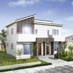 戸建て外観パース・外構付き制作しました